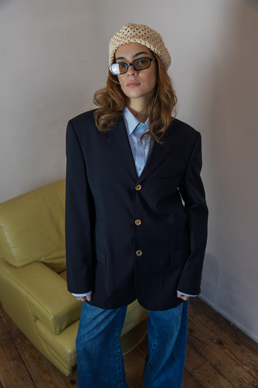 Blazer Upcyclé – Céline Sport Edition (Pièce Unique) taille 38/40/42