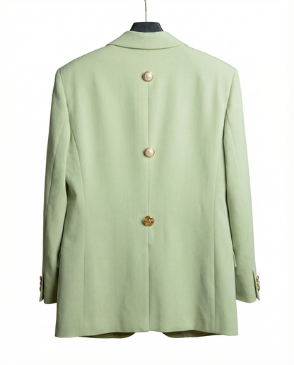 Blazer Oversize en Laine et Lin – Taille 34/36 | Pièce Unique NO12